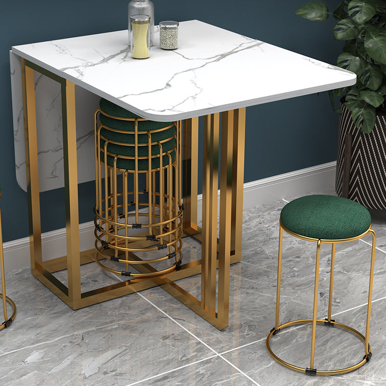 Simplicity Style Rectangle Dining Table Drop-Leaf Dinner Table for Dining Room