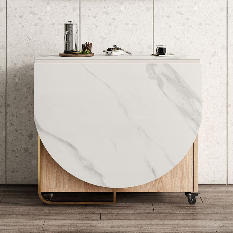 59"L Minimalist White Kitchen Dining Table Oval Shape Dining Table with Pedestal Base