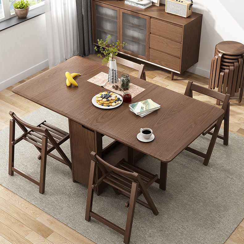 Rectangle Wood Color Dining Table Solid Wood Table for Dining Room Table Only