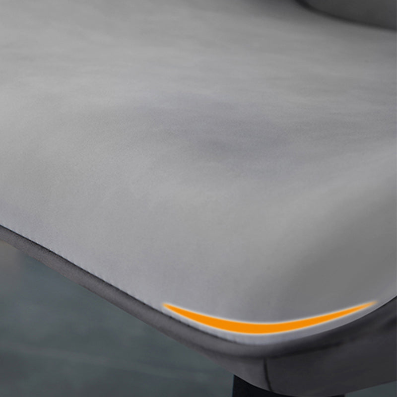 Silla tapizada con respaldo interior contemporáneo del comedor del metal del sillón