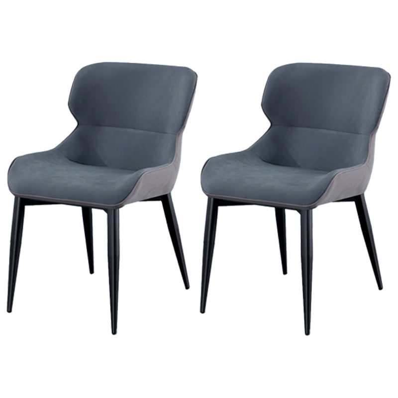 Silla tapizada con respaldo interior contemporáneo del comedor del metal del sillón