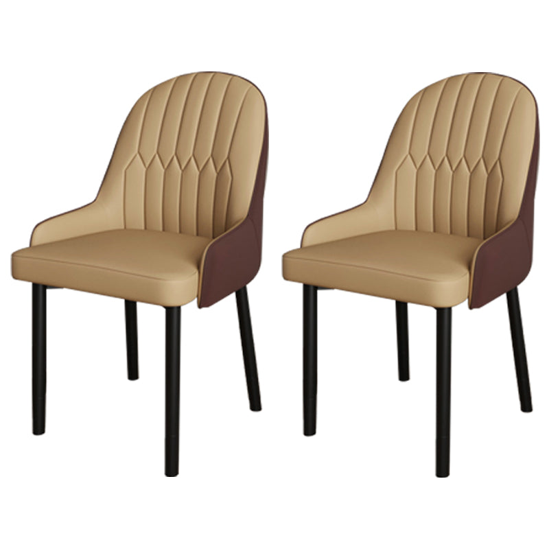 Ensemble de chaises scandinaves en métal, avec bras arrière solide, chaise de cuisine et de salle à manger