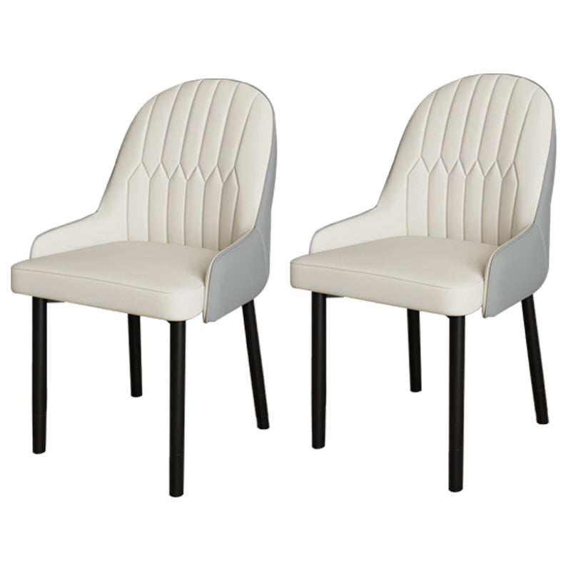 Ensemble de chaises scandinaves en métal, avec bras arrière solide, chaise de cuisine et de salle à manger