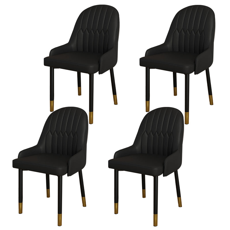 Ensemble de chaises scandinaves en métal, avec bras arrière solide, chaise de cuisine et de salle à manger