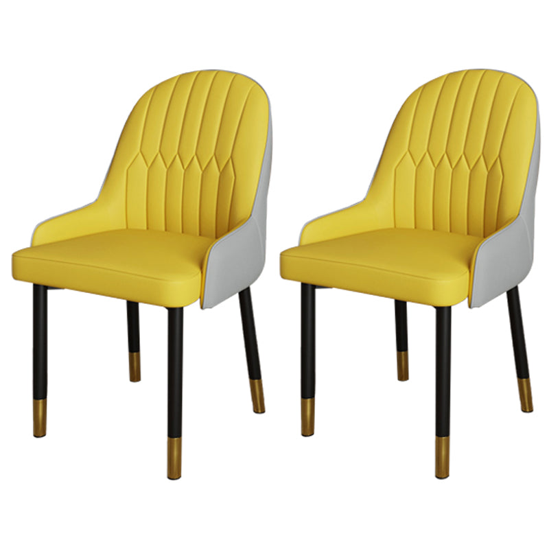 Ensemble de chaises scandinaves en métal, avec bras arrière solide, chaise de cuisine et de salle à manger