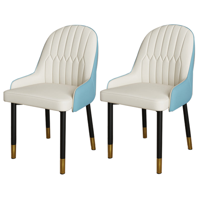 Ensemble de chaises scandinaves en métal, avec bras arrière solide, chaise de cuisine et de salle à manger