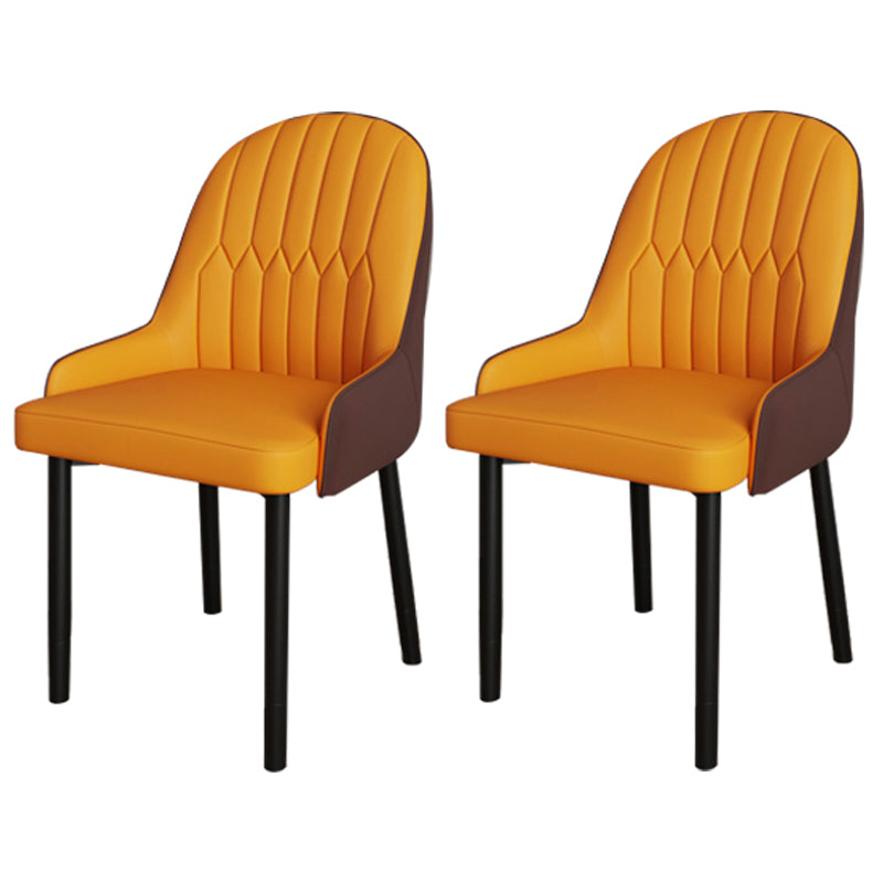 Ensemble de chaises scandinaves en métal, avec bras arrière solide, chaise de cuisine et de salle à manger