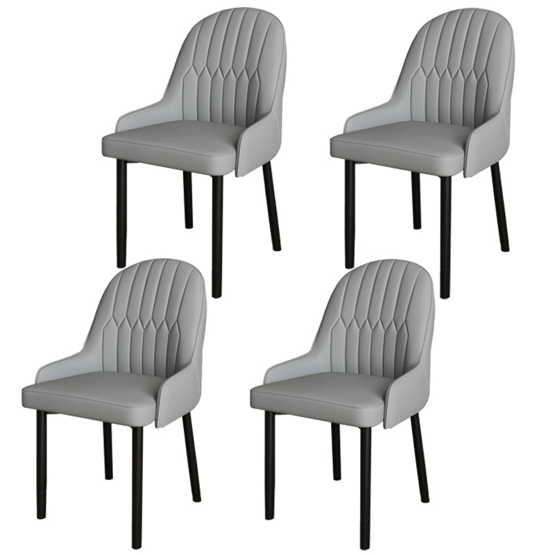 Ensemble de chaises scandinaves en métal, avec bras arrière solide, chaise de cuisine et de salle à manger