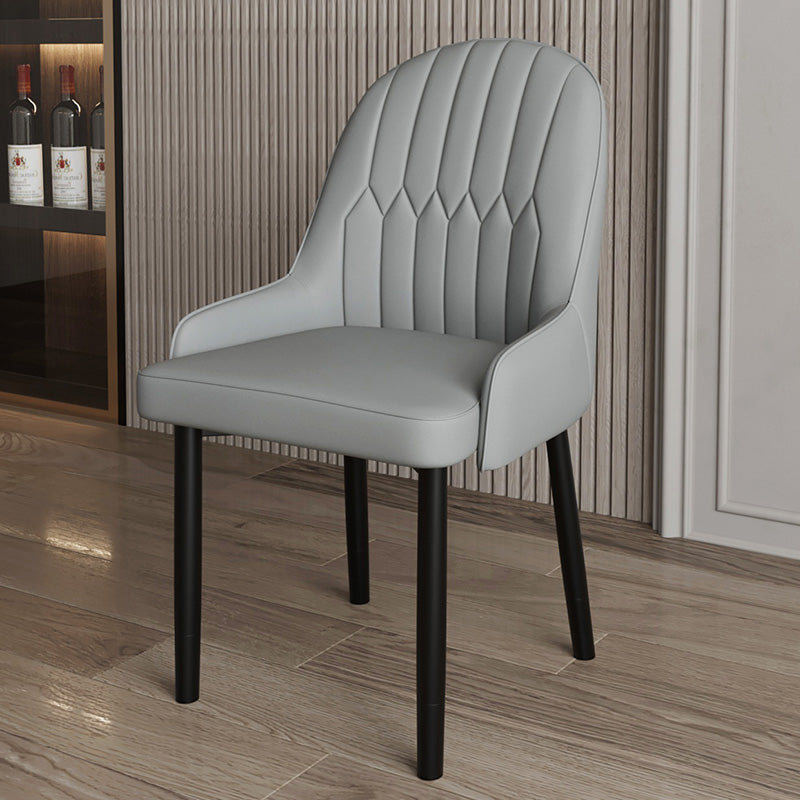 Ensemble de chaises scandinaves en métal, avec bras arrière solide, chaise de cuisine et de salle à manger