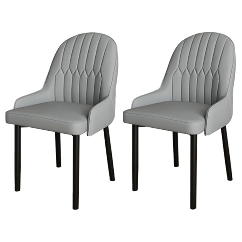 Ensemble de chaises scandinaves en métal, avec bras arrière solide, chaise de cuisine et de salle à manger