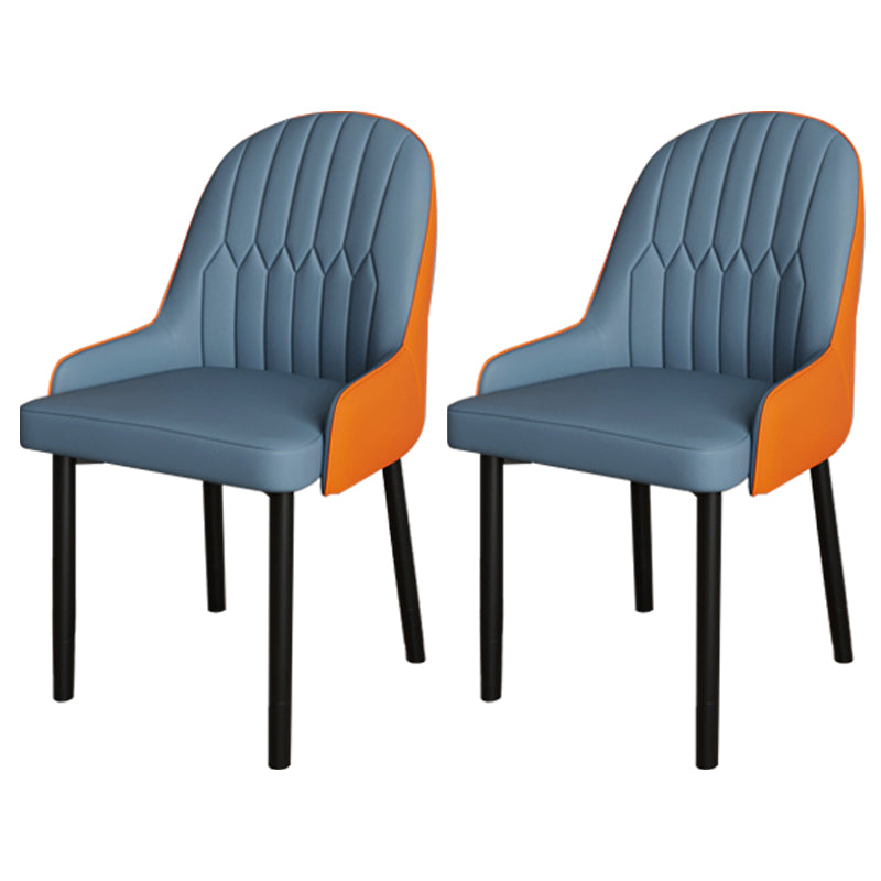 Ensemble de chaises scandinaves en métal, avec bras arrière solide, chaise de cuisine et de salle à manger