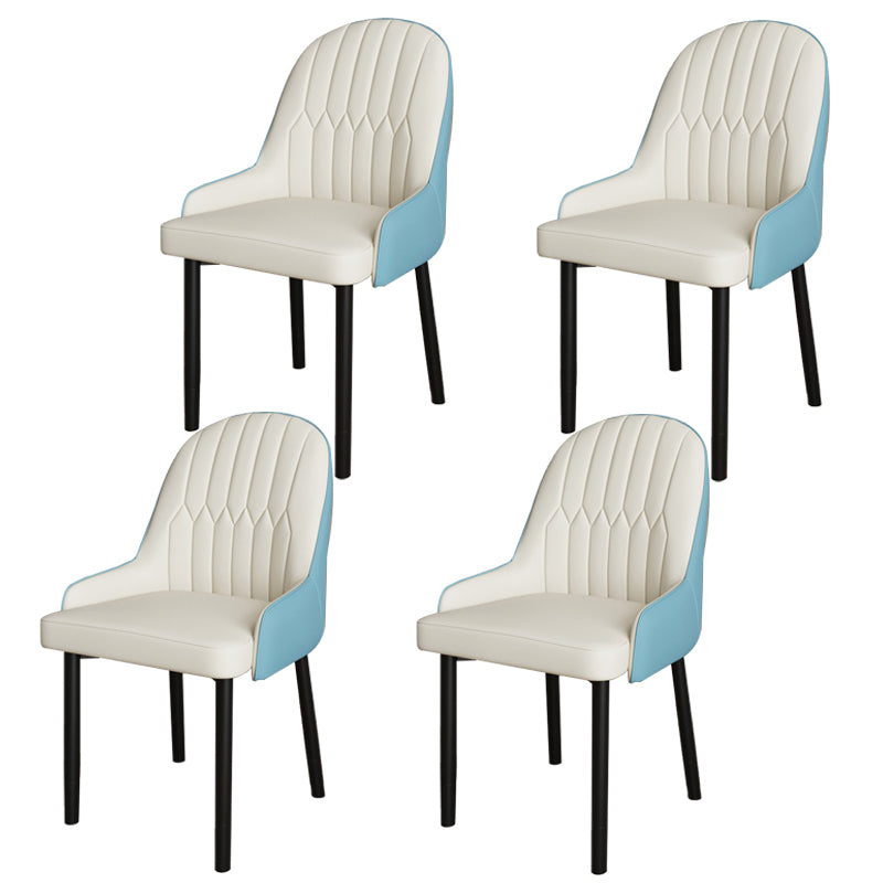 Ensemble de chaises scandinaves en métal, avec bras arrière solide, chaise de cuisine et de salle à manger