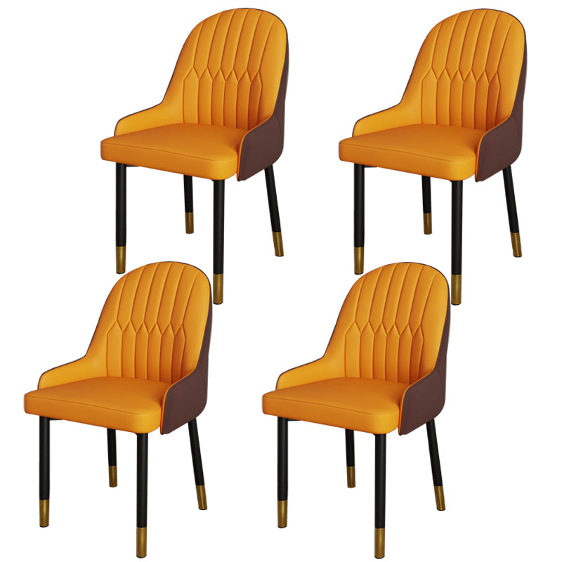 Ensemble de chaises scandinaves en métal, avec bras arrière solide, chaise de cuisine et de salle à manger