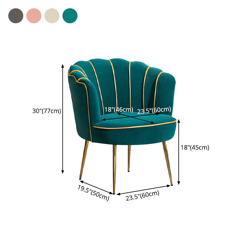 Silla de comedor sin brazos de estilo escandinavo Silla de comedor tapizada individual