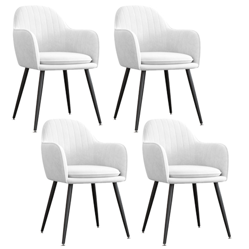 Sillón tapizado de terciopelo para comedor, sillón con respaldo sólido y patas de metal