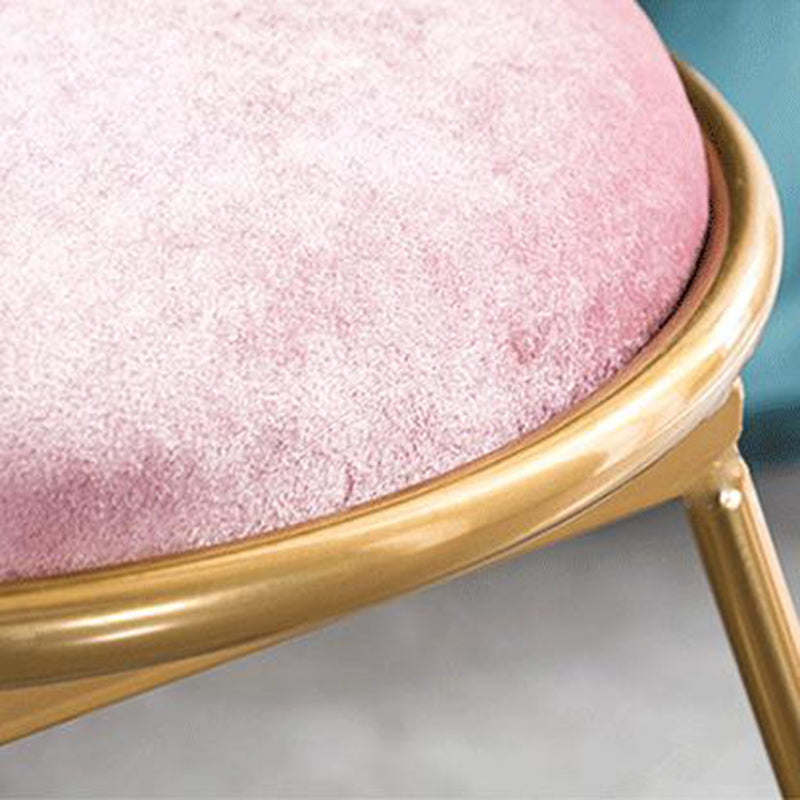 Chaise de salle à manger rembourrée de style scandinave, chaise simple sans accoudoirs à dossier ouvert