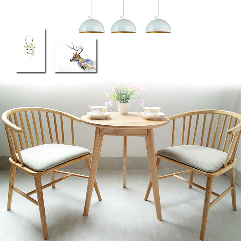 Chaise d'appoint rembourrée de Style scandinave, chaises de salle à manger à dossier Windsor pour la maison