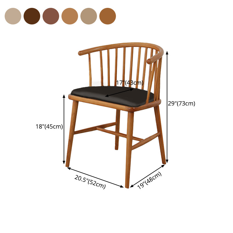 Chaise d'appoint rembourrée de Style scandinave, chaises de salle à manger à dossier Windsor pour la maison