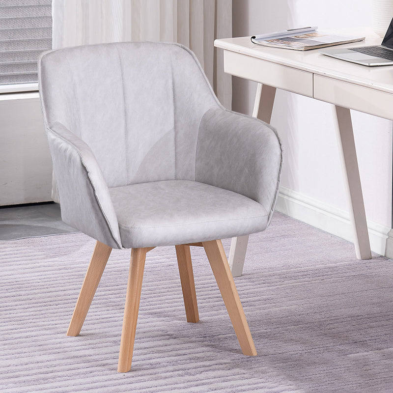 Chaises de salle à manger en Faux cuir de Style scandinave, fauteuils à dossier solide pour un usage domestique