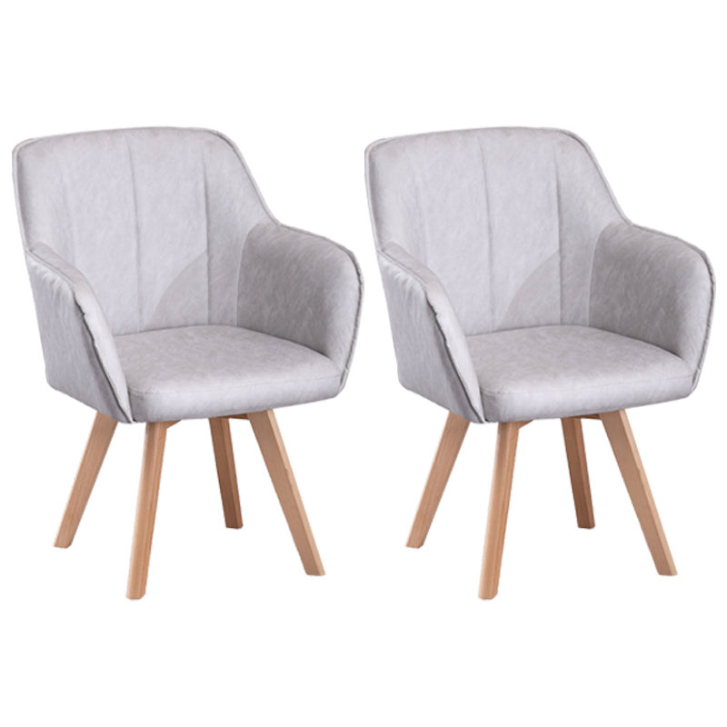 Chaises de salle à manger en Faux cuir de Style scandinave, fauteuils à dossier solide pour un usage domestique