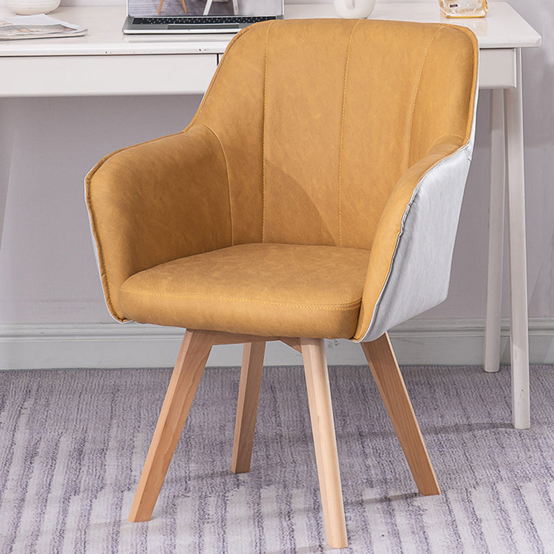 Chaises de salle à manger en Faux cuir de Style scandinave, fauteuils à dossier solide pour un usage domestique