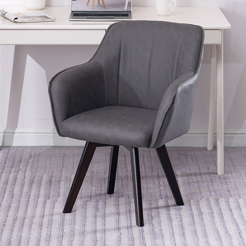Chaises de salle à manger en Faux cuir de Style scandinave, fauteuils à dossier solide pour un usage domestique