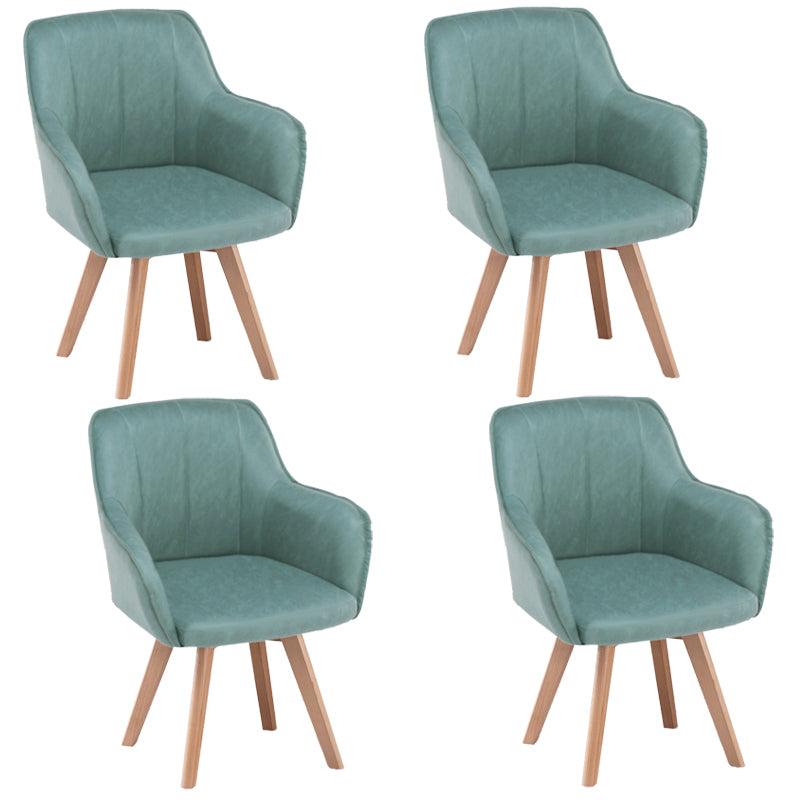 Chaises de salle à manger en Faux cuir de Style scandinave, fauteuils à dossier solide pour un usage domestique