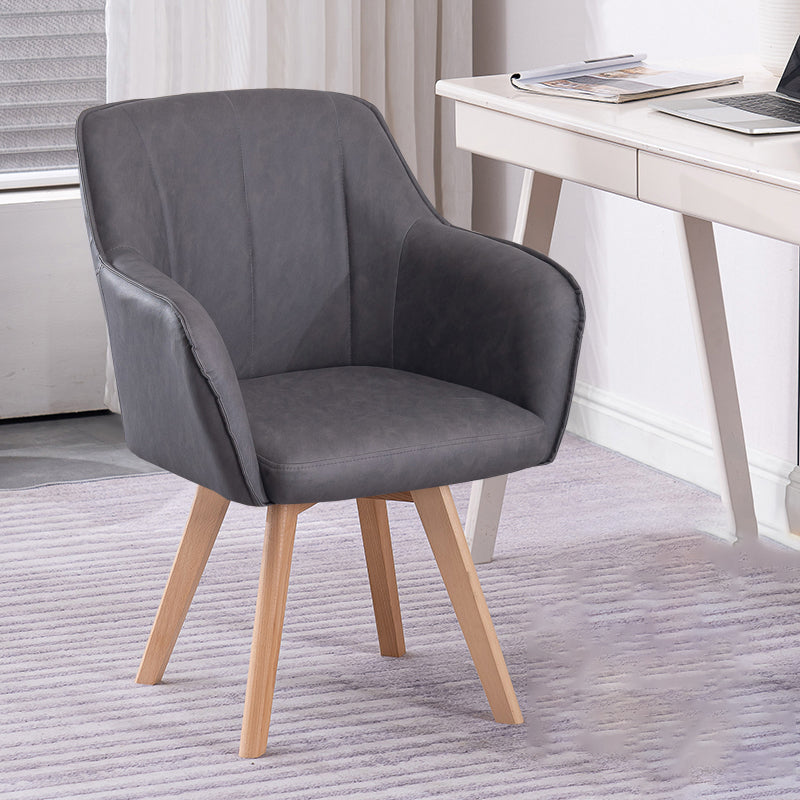 Chaises de salle à manger en Faux cuir de Style scandinave, fauteuils à dossier solide pour un usage domestique