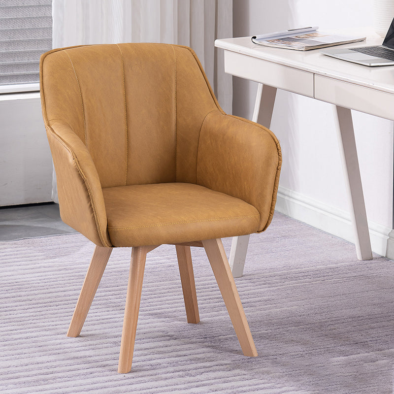 Chaises de salle à manger en Faux cuir de Style scandinave, fauteuils à dossier solide pour un usage domestique