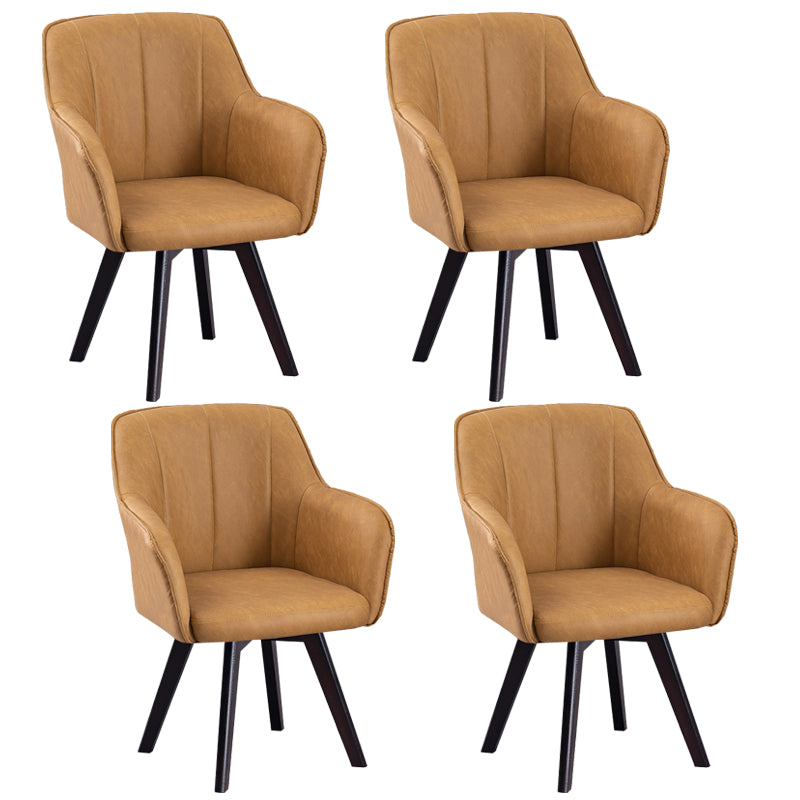 Chaises de salle à manger en Faux cuir de Style scandinave, fauteuils à dossier solide pour un usage domestique