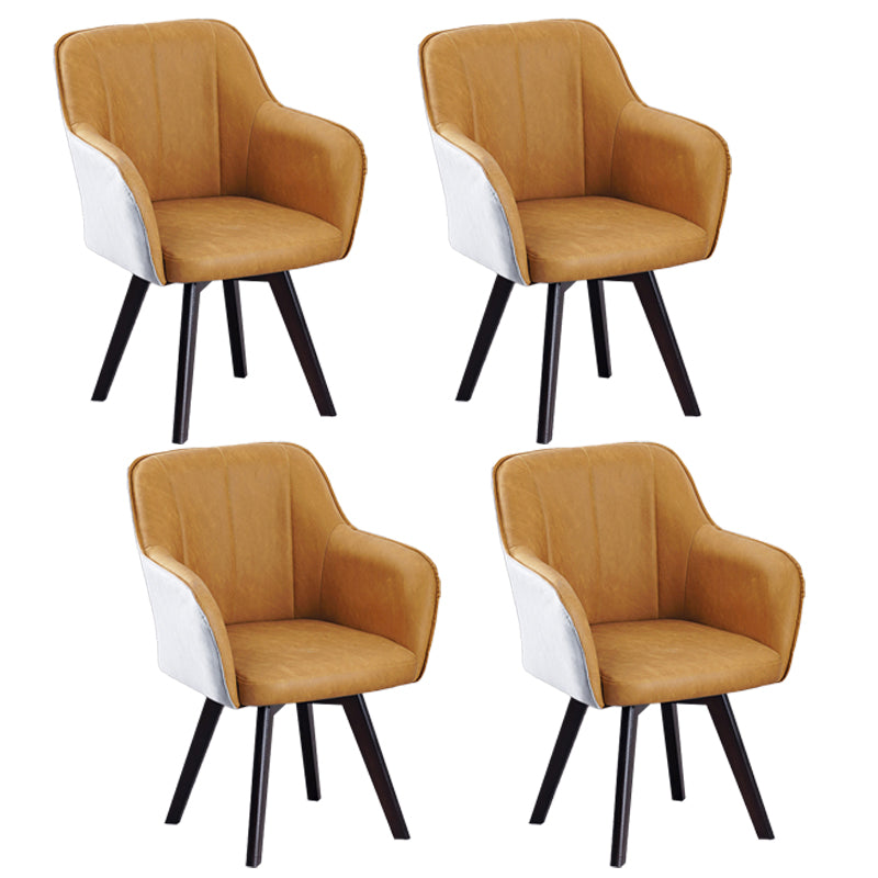 Chaises de salle à manger en Faux cuir de Style scandinave, fauteuils à dossier solide pour un usage domestique