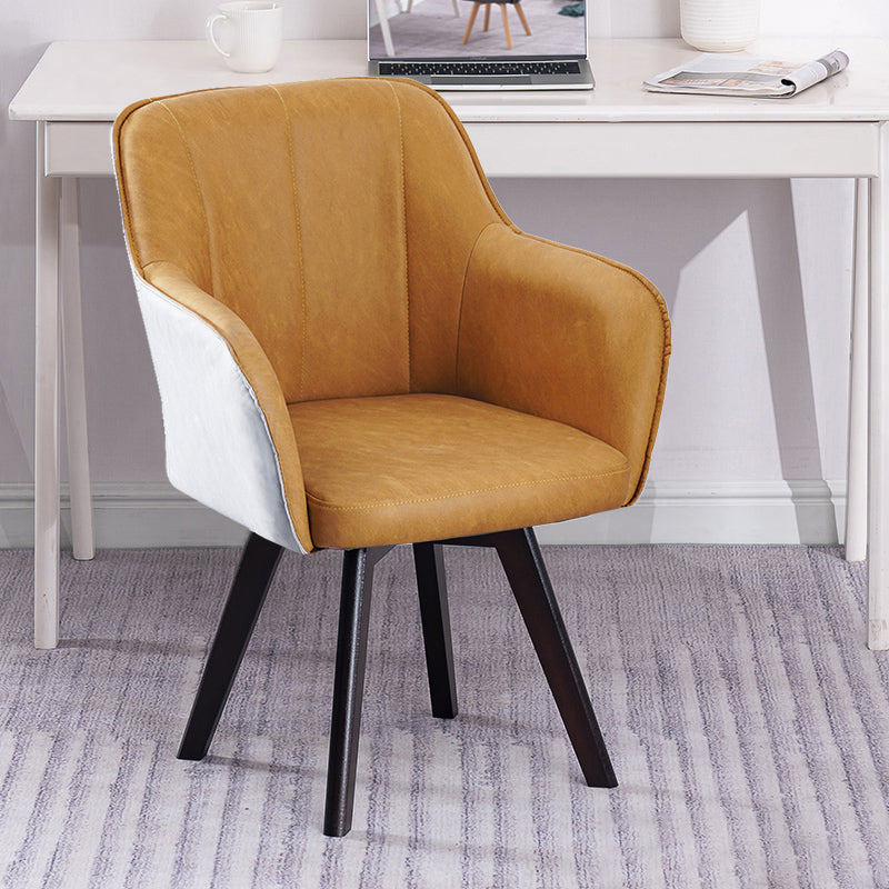 Chaises de salle à manger en Faux cuir de Style scandinave, fauteuils à dossier solide pour un usage domestique
