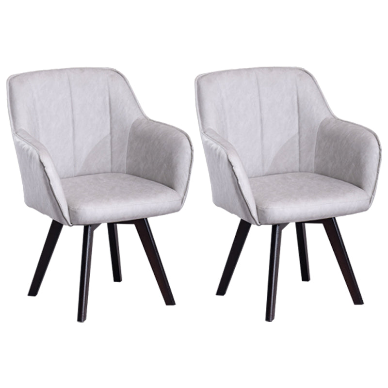 Chaises de salle à manger en Faux cuir de Style scandinave, fauteuils à dossier solide pour un usage domestique