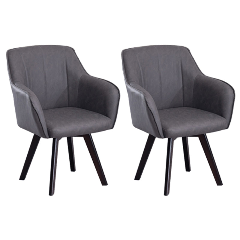 Chaises de salle à manger en Faux cuir de Style scandinave, fauteuils à dossier solide pour un usage domestique