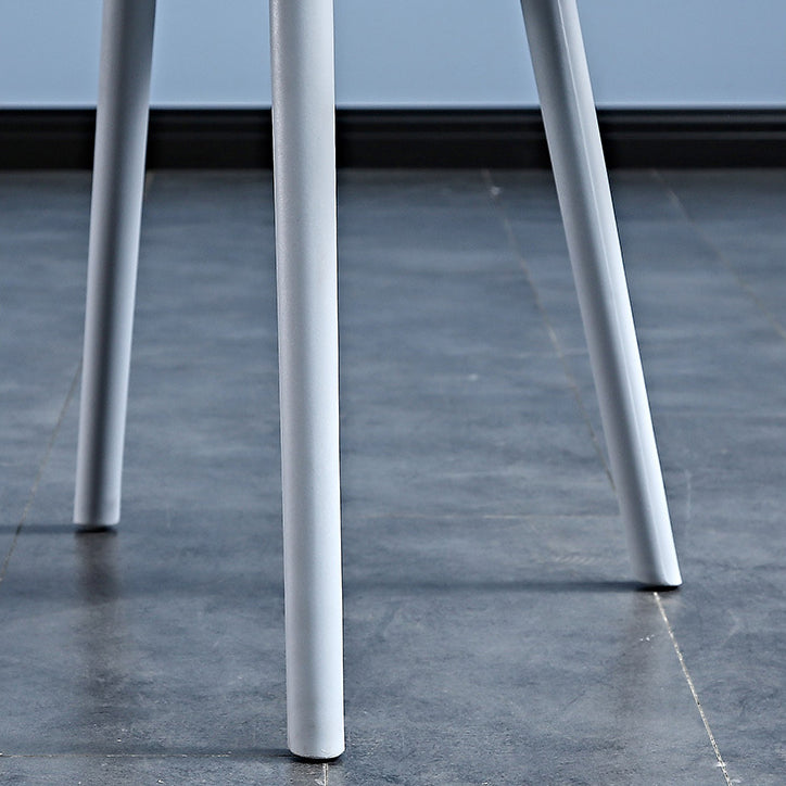 Zeitgenössischer Plastikrestaurant Armstuhl Matte Finish Rückenstuhl (4) Set (4)