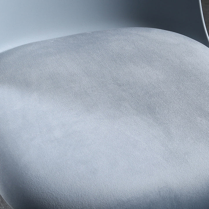 Chaise d'appoint de restaurant scandinave en plastique, finition mate, chaise de salle à manger Parsons (Ensemble de 4)
