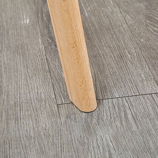 Scandinavian Leather Bedroom Side Chair Matte Finish Solid Back Dining Chair (Set of 4)