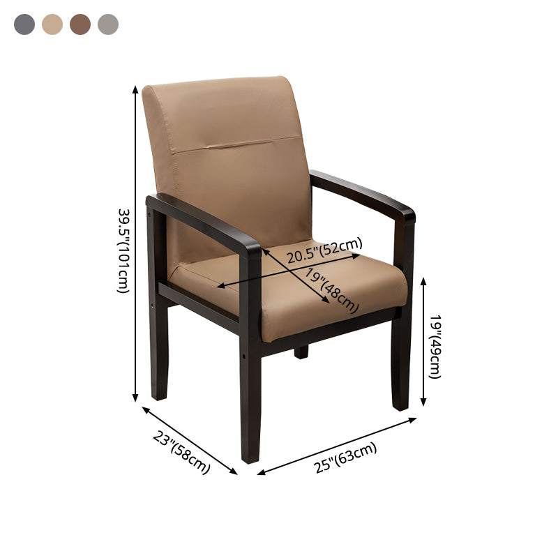 Sillas de comedor tapizadas de estilo minimalista, sillas laterales con respaldo sólido (juego de 4)
