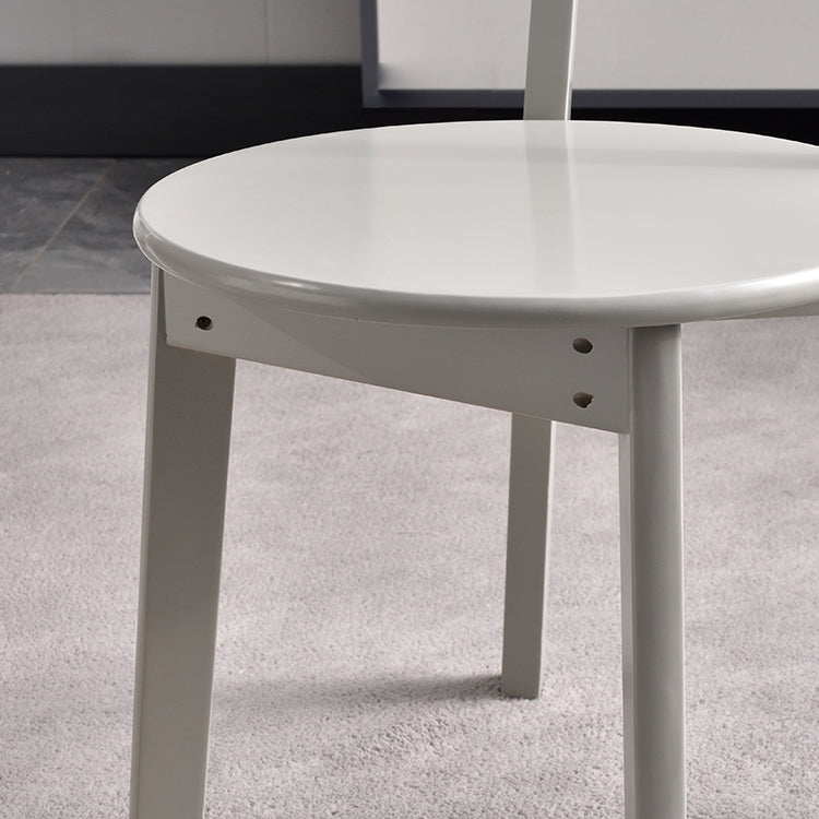 Chaises de salle à manger d'appoint en bois de style scandinave (Ensemble de 2)