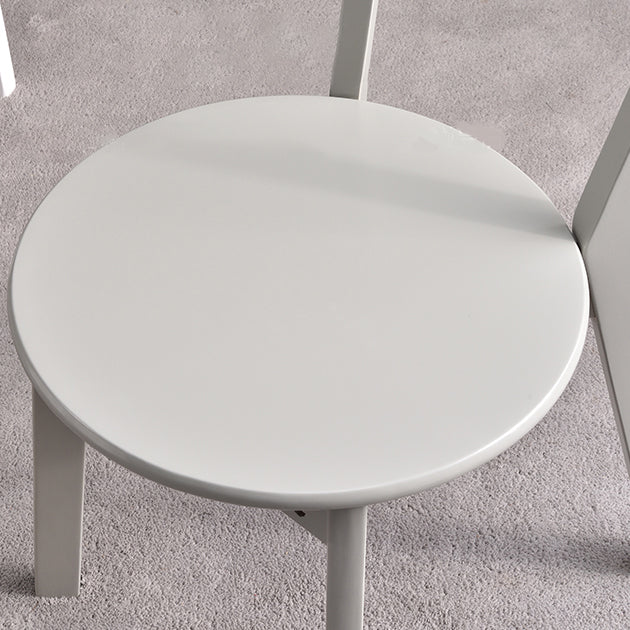 Chaises de salle à manger d'appoint en bois de style scandinave (Ensemble de 2)
