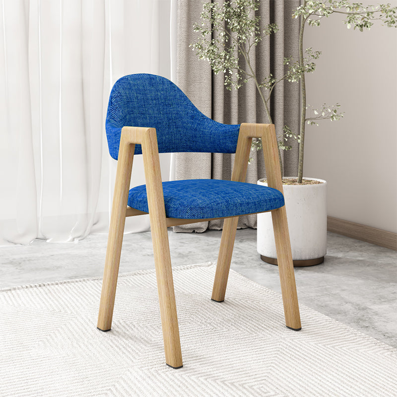 Chaise d'appoint contemporaine en métal, chaise simple à dossier ouvert et rembourrée pour la maison
