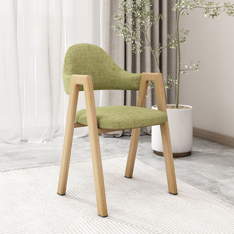 Chaise d'appoint contemporaine en métal, chaise simple à dossier ouvert et rembourrée pour la maison