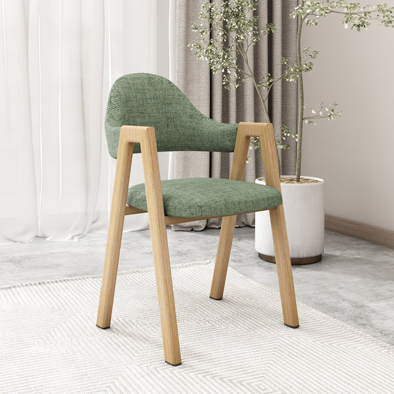 Chaise d'appoint contemporaine en métal, chaise simple à dossier ouvert et rembourrée pour la maison