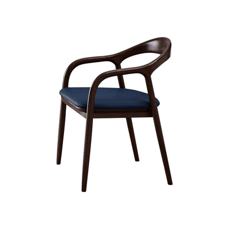 Chaises traditionnelles en bois de frêne massif, bras arrière ouvert, ensemble de chaises de cuisine et de salle à manger
