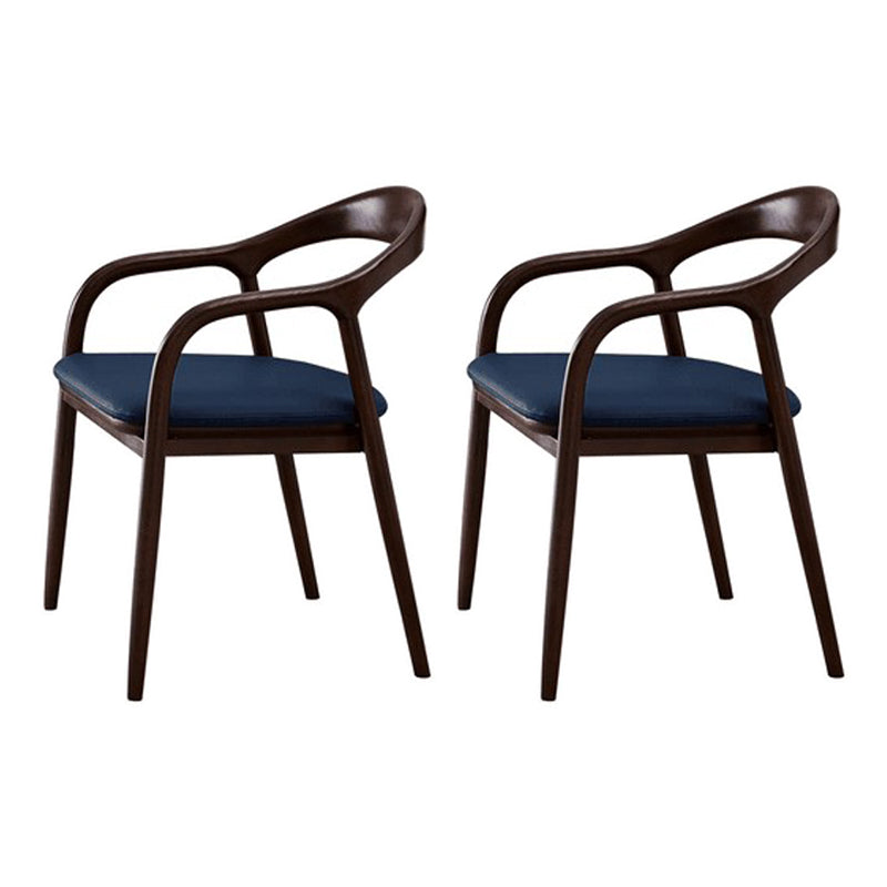 Chaises traditionnelles en bois de frêne massif, bras arrière ouvert, ensemble de chaises de cuisine et de salle à manger
