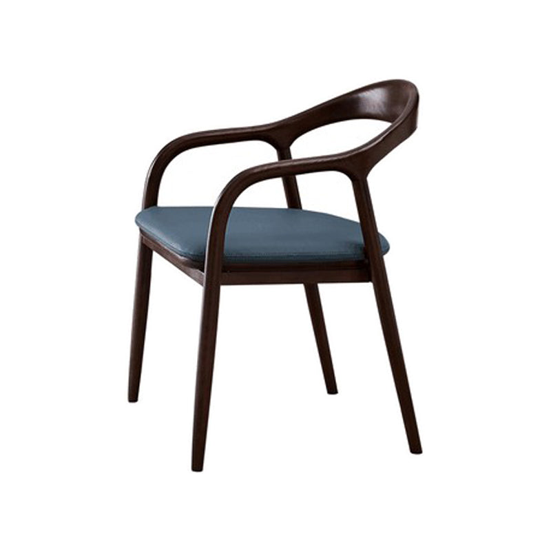 Chaises traditionnelles en bois de frêne massif, bras arrière ouvert, ensemble de chaises de cuisine et de salle à manger