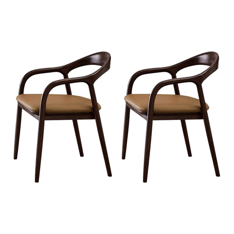 Chaises traditionnelles en bois de frêne massif, bras arrière ouvert, ensemble de chaises de cuisine et de salle à manger