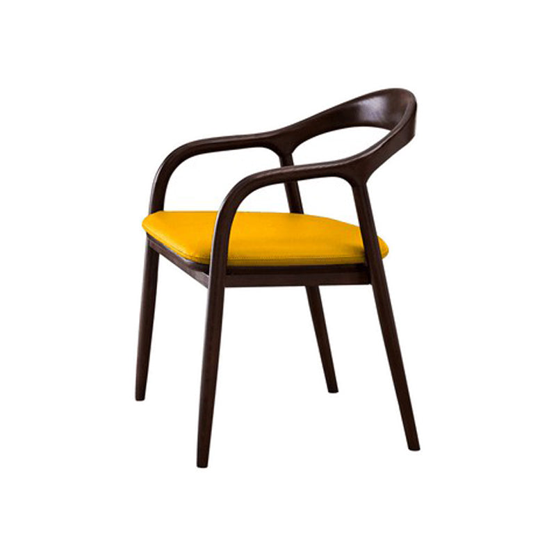 Chaises traditionnelles en bois de frêne massif, bras arrière ouvert, ensemble de chaises de cuisine et de salle à manger