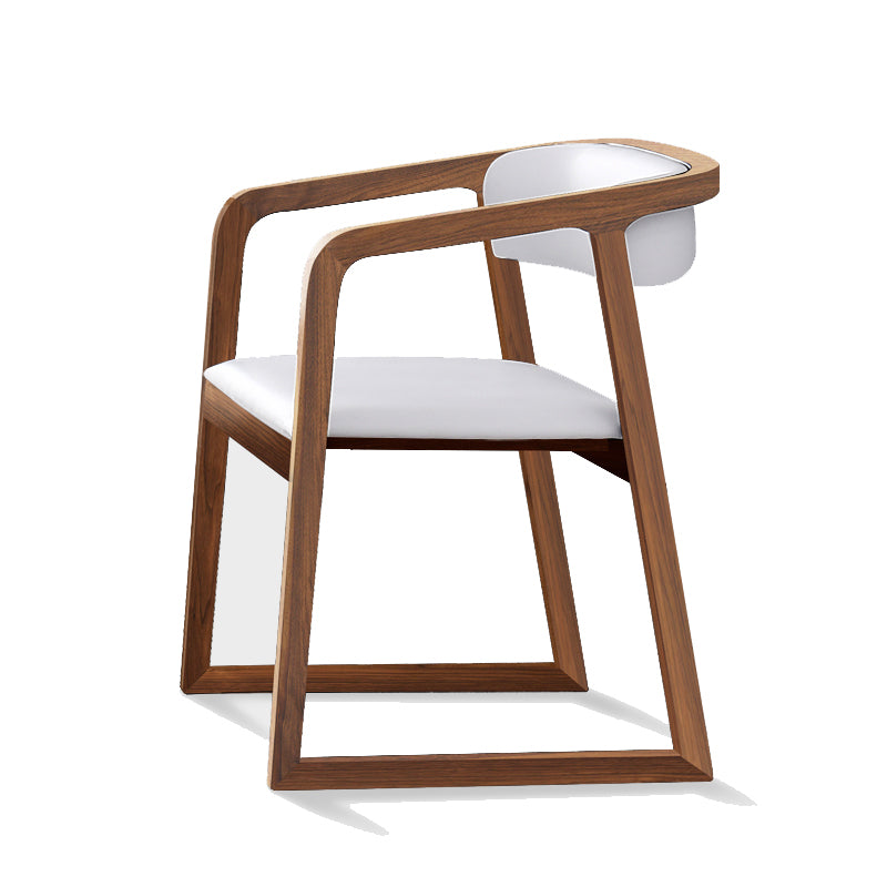 Chaises traditionnelles en bois de frêne massif, ensemble de chaises de cuisine et de salle à manger à dossier ouvert