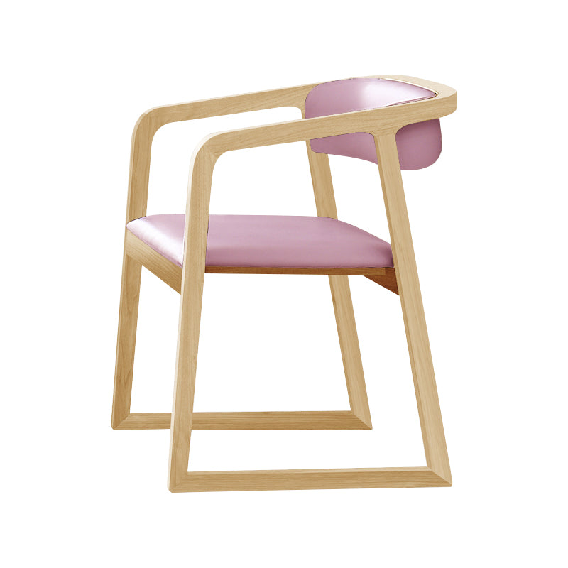 Chaises traditionnelles en bois de frêne massif, ensemble de chaises de cuisine et de salle à manger à dossier ouvert